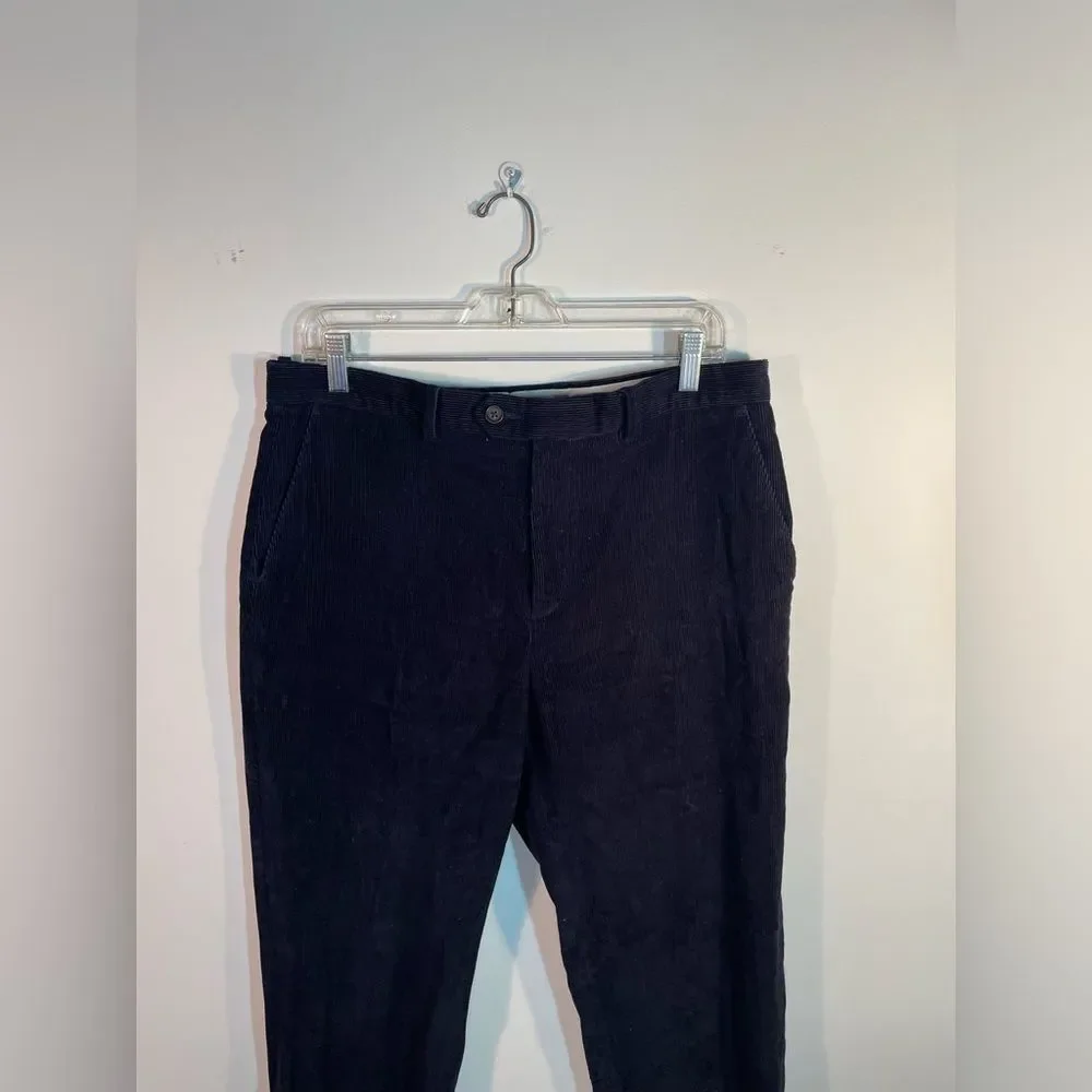 Vintage Lauren Ralph Lauren Mens Black Corduroy Pants 34 by 32‎